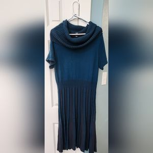 Sweater Dress, Alfani, Size 2x teal